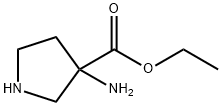 3-Pyrrolidinecarboxylic  acid,  3-amino-,  ethyl  ester Struktur