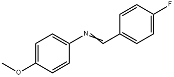 4-METHOXY-N-(4-FLUOROBENZYLIDENE)ANILIN& Struktur