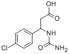 3-[(AMINOCARBONYL)AMINO]-3-(4-CHLOROPHENYL)PROPANOIC ACID Struktur