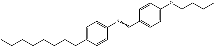 P-BUTOXYBENZYLIDENE-P-OCTYLANILINE Struktur