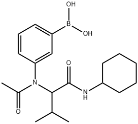 Boronic acid, [3-[acetyl[1-[(cyclohexylamino)carbonyl]-2-methylpropyl]amino]phenyl]- (9CI) Struktur