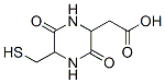 2-Piperazineacetic acid, 5-(mercaptomethyl)-3,6-dioxo- (9CI) Struktur