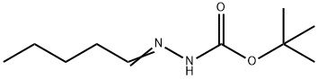 Hydrazinecarboxylic acid, pentylidene-, 1,1-dimethylethyl ester (9CI) Struktur