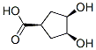 Cyclopentanecarboxylic acid, 3,4-dihydroxy-, (1alpha,3beta,4beta)- (9CI) Struktur