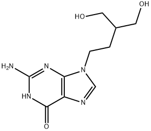 2-Amino-9-[4-hydroxy-3-(hydroxymethyl)butyl]-3,9-dihydropurin-6-one Structure