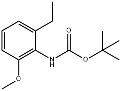 TERT-BUTYL 2-ETHYL-6-METHOXYPHENYLCARBAMATE Struktur