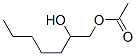 2-hydroxyheptyl acetate Struktur