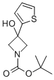 3-HYDROXY-3-THIOPHEN-2-YLAZETIDINE-1-CARBOXYLIC ACID TERT-BUTYL ESTER Struktur