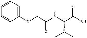 3-METHYL-2-[(PHENOXYACETYL)AMINO]BUTANOIC ACID Struktur