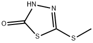 1,3,4-Thiadiazol-2(3H)-one,  5-(methylthio)- Struktur