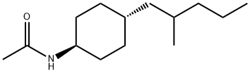 DL-N-ACETYL-4-(2-METHYLPENTYL)-CYCLOHEXYLAMINE Struktur