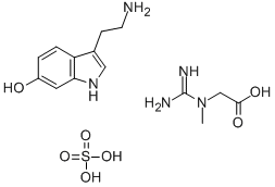 6-HYDROXYTRYPTAMINE, CREATINE SULFATE Struktur