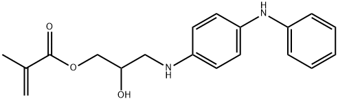 Methacrylic acid 2-hydroxy-3-(4-anilinoanilino)propyl ester Struktur