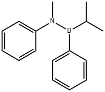 Isopropyl(N-methylanilino)phenylborane Struktur