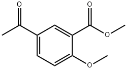 methyl 5-acetyl-2-methoxybenzoate Struktur