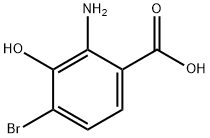 4-bromo-3-hydroxyanthranilic acid Struktur