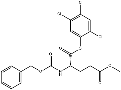 N-[(Benzyloxy)carbonyl]-L-glutamic acid 5-methyl 1-(2,4,5-trichlorophenyl) ester Struktur