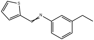 Benzenamine, 3-ethyl-N-(2-thienylmethylene)- (9CI) Struktur