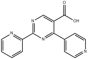 2-(2-pyridinyl)-4-(4-pyridinyl)-5-pyrimidinecarboxylic acid Struktur