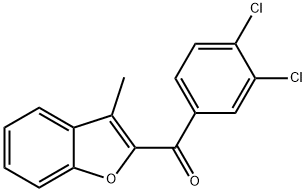 (3,4-dichlorophenyl)(3-methyl-1-benzofuran-2-yl)methanone Struktur