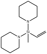 1,1'-[Ethenyl(methyl)silylene]bispiperidine Struktur