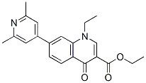 ethyl 7-(2,6-dimethyl-4-pyridyl)-1-ethyl-1,4-dihydro-4-oxoquinoline-3-carboxylate  Struktur