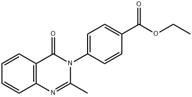 ETHYL 4-(2-METHYL-4-OXOQUINAZOLIN-3(4H)-YL)BENZOATE Struktur