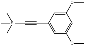 1-TRIMETHYLSILYLETHYNYL-3 5-DIMETHOXYBE& Struktur