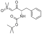 Sulfoxonium, dimethyl-, (3S)-3-[[(1,1-dimethylethoxy)carbonyl]amino]-2-oxo-4-phenylbutylide Struktur