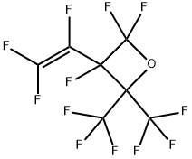 2,2-BIS(TRIFLUOROMETHYL)-3-(TRIFLUOROVINYL)TRIFLUOROOXETANE Struktur