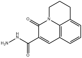 1H,5H-Benzo[ij]quinolizine-6-carboxylicacid,2,3-dihydro-5-oxo-,hydrazide(9CI) Struktur