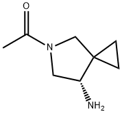 5-Azaspiro[2.4]heptan-7-amine, 5-acetyl-, (7S)- (9CI) Struktur