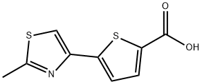 5-(2-METHYL-1,3-THIAZOL-4-YL)-2-THIOPHENECARBOXYLIC ACID Struktur