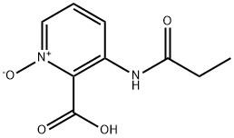 2-Pyridinecarboxylicacid,3-[(1-oxopropyl)amino]-,1-oxide(9CI) Struktur