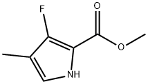 1H-Pyrrole-2-carboxylicacid,3-fluoro-4-methyl-,methylester(9CI) Struktur