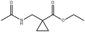 ETHYL 1-(ACETAMIDOMETHYL)CYCLOPROPANECARBOXYLATE Struktur