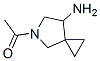 5-Azaspiro[2.4]heptan-7-amine, 5-acetyl- (9CI) Struktur