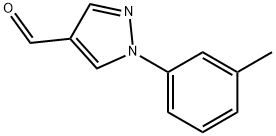 1-(3-methylphenyl)-1H-pyrazole-4-carbaldehyde Struktur