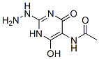 Acetamide, N-(2-hydrazino-1,4-dihydro-6-hydroxy-4-oxo-5-pyrimidinyl)- (9CI) Struktur