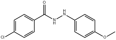 4-Chlorobenzoic acid N'-(4-methoxyphenyl) hydrazide Struktur