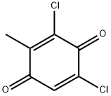 3,5-Dichloro-2-methyl-1,4-benzoquinone Struktur