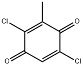 2,5-Dichloro-3-methyl-1,4-benzoquinone Struktur