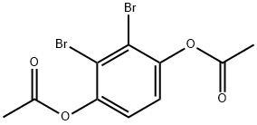 1,4-Diacetoxy-2,3-dibromobenzene Struktur