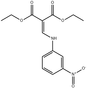 DIETHYL (3-NITROPHENYLAMINOMETHYLENE)MALONATE Struktur