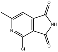 4-CHLORO-6-METHYL-2,3-DIHYDRO-1H-PYRROLO[3,4-C]PYRIDINE-1,3-DIONE Struktur