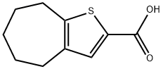 5,6,7,8-TETRAHYDRO-4H-CYCLOHEPTA[B]THIOPHENE-2-CARBOXYLIC ACID Struktur