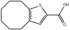 4,5,6,7,8,9-HEXAHYDROCYCLOOCTA[B]THIOPHENE-2-CARBOXYLIC ACID Struktur