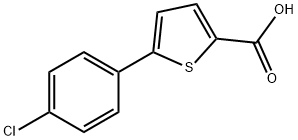 5-(4-Chlorophenyl)thiophene-2-carboxylic acid Struktur