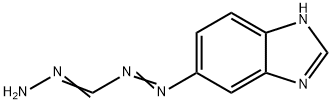 Diazenecarboxaldehyde, 1H-benzimidazol-5-yl-, hydrazone (9CI) Struktur