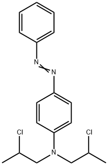 N,N-Bis(2-chloropropyl)-4-(phenylazo)benzenamine Struktur